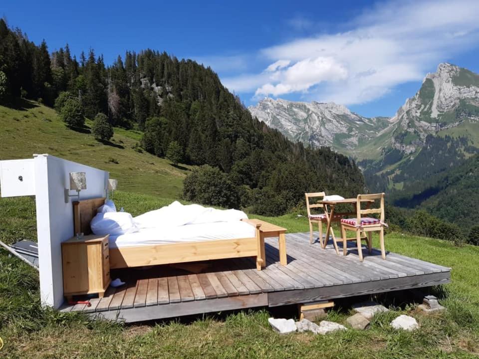 Ferienwohnung Haus Am Bach In Toggenburg Wildhaus Bagian luar foto